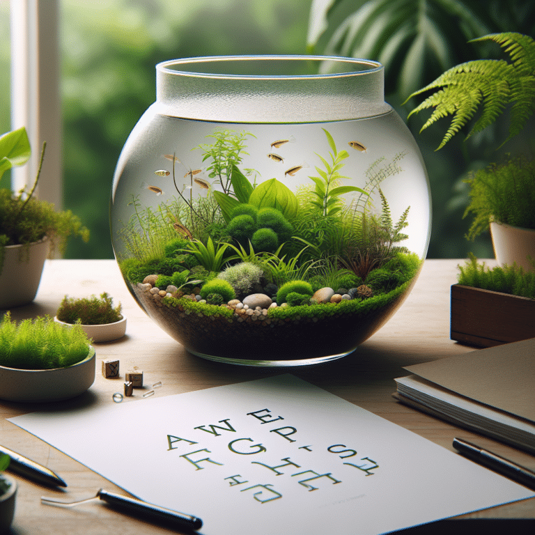 A Simple Way to Create a Terrarium-Style Water Garden