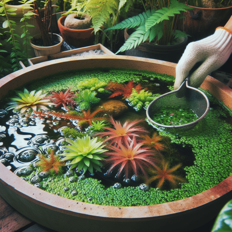 Removing Algae From Mini Water Gardens