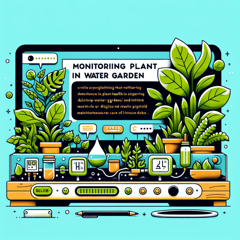 Monitoring Plant Health in Desktop Water Gardens