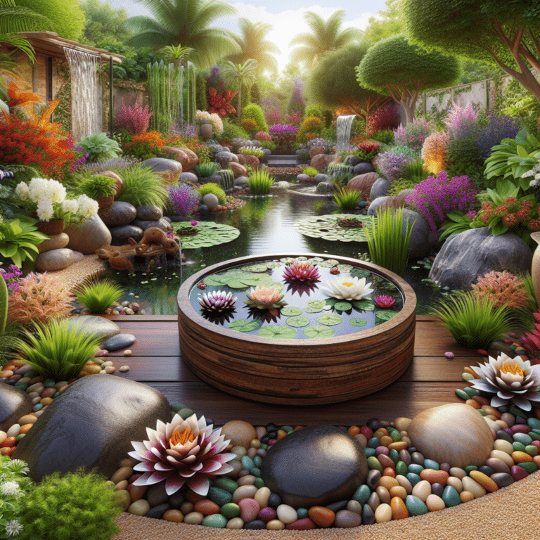Guide to creating a Water Garden with Decorative Pebbles