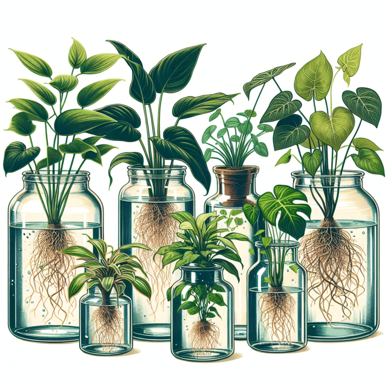 Air-Rooted Plants for Water Jars