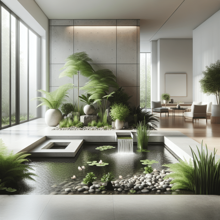 Indoor Water Garden Ideas for Minimalist Spaces