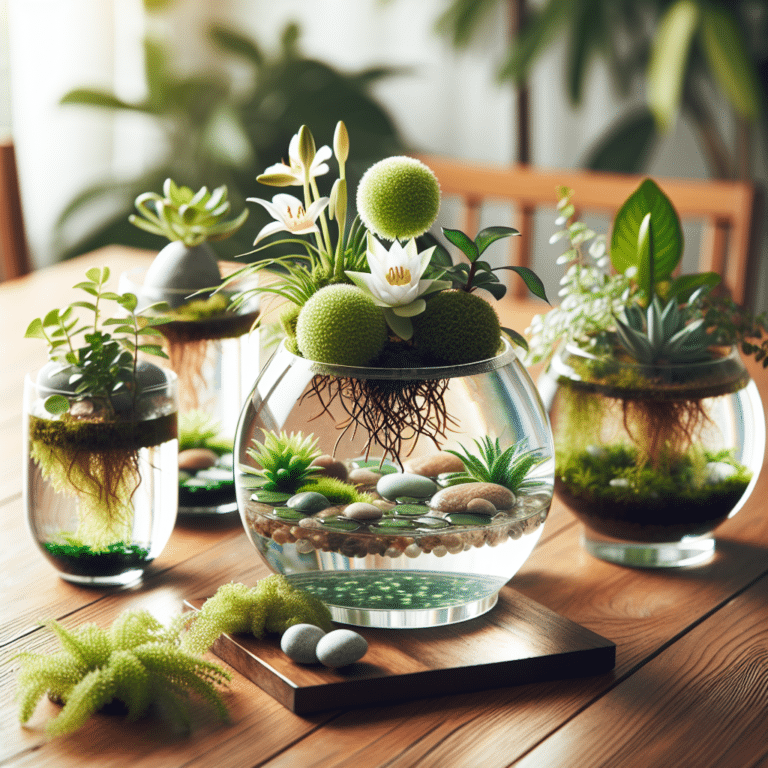 Creative Centerpieces Using Tank-Less Water Gardens