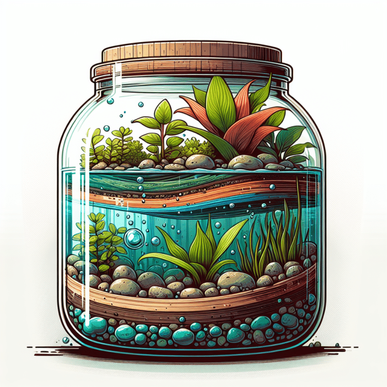 How to Set Up a Layered Glass Jar Water Garden