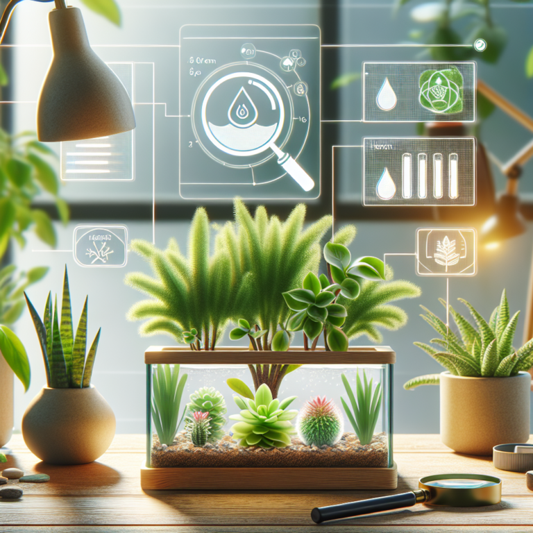 Monitoring Plant Health in Desktop Water Gardens