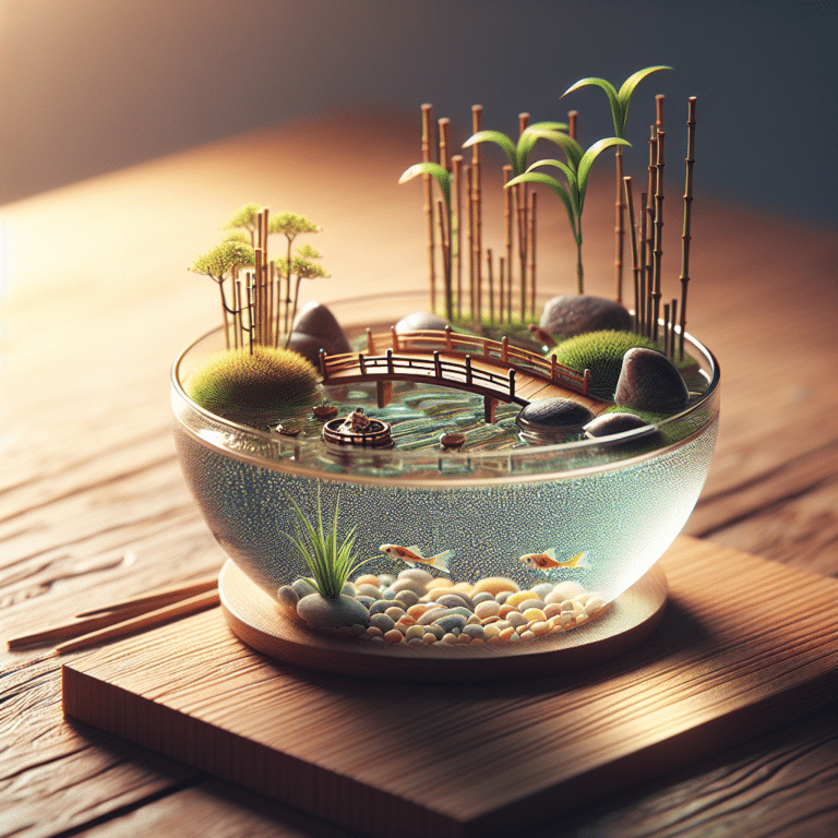 How to Make a Desktop Mini Water Garden
