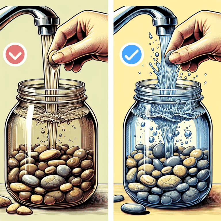 How to Refresh Pebbles and Stones in Water Jars