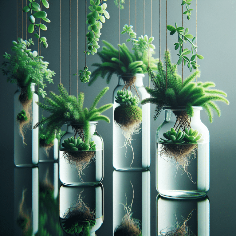Air-Rooted Plants for Water Jars