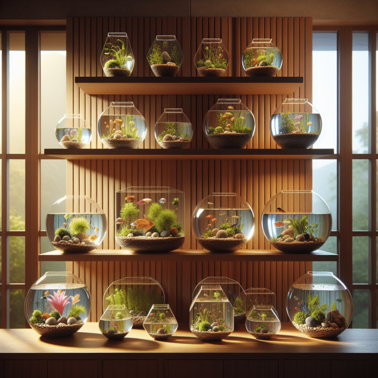How to Display Water Gardens on Shelves