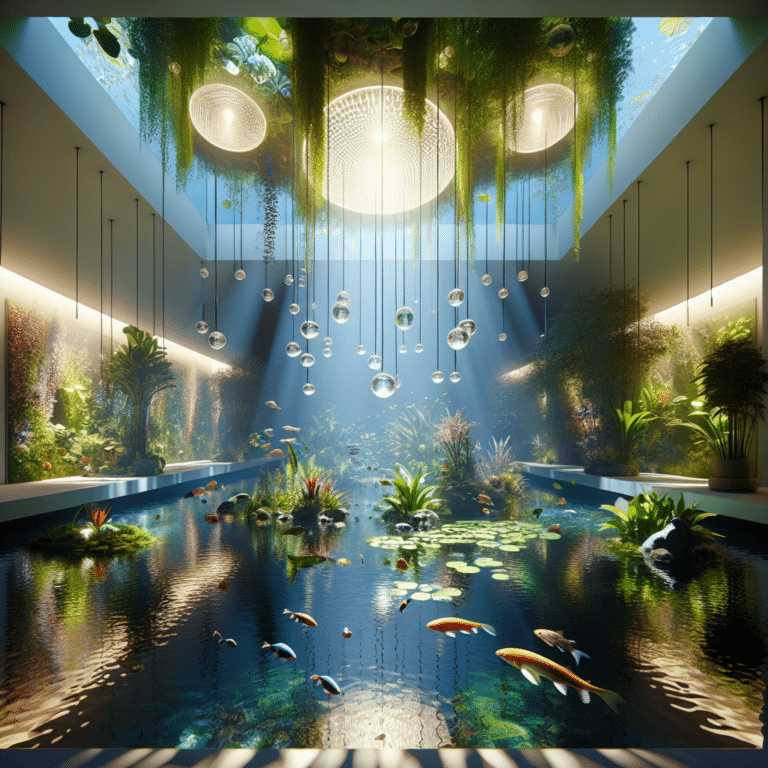 Adding Lights to Enhance Indoor Water Gardens