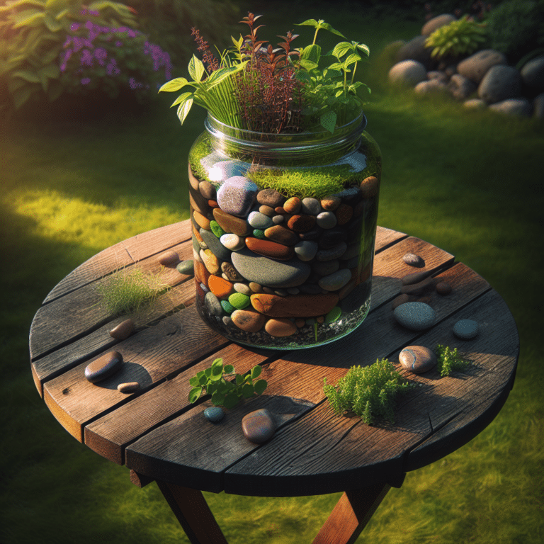 How to Layer Stones and Plants for a Water Jar